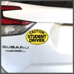 Caution: Student Driver Car Magnet