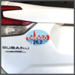 Chicago Marathon 26.2 Skyline Car Magnet