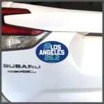 Los Angeles Marathon 26.2 Graphic Car Magnet