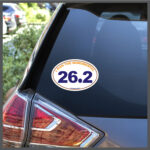 I Ran Indianapolis Monumental 26.2 Marathon Decal or Car Magnet