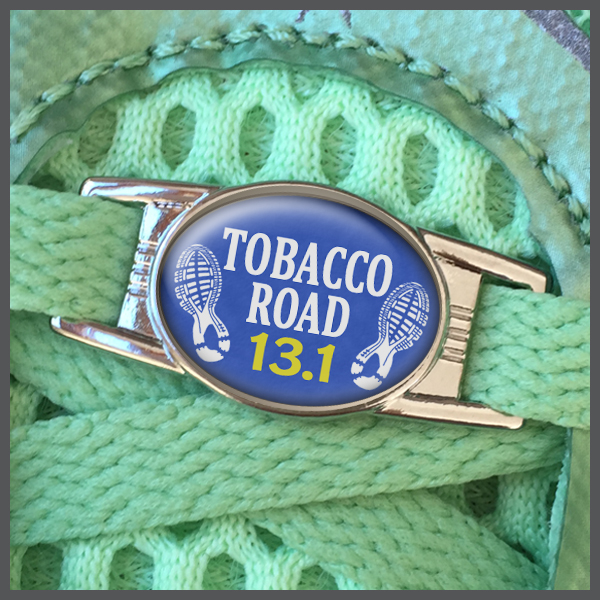Charmed RunningIt's your life. Run with it!Tobacco Road 13.1 Half Marathon  Shoe Charm or Zipper Pull