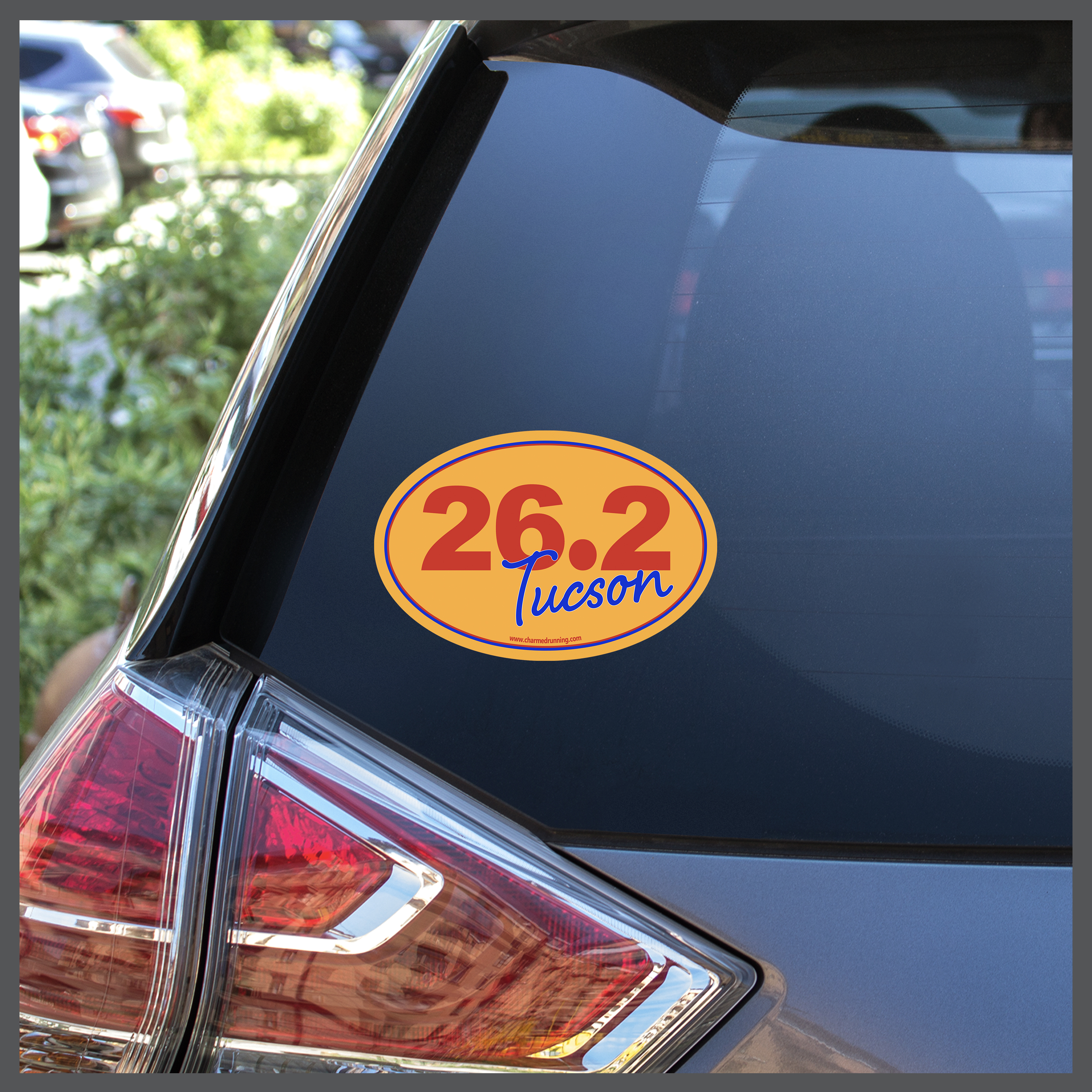 Tucson Marathon 26.2 in Script Decal