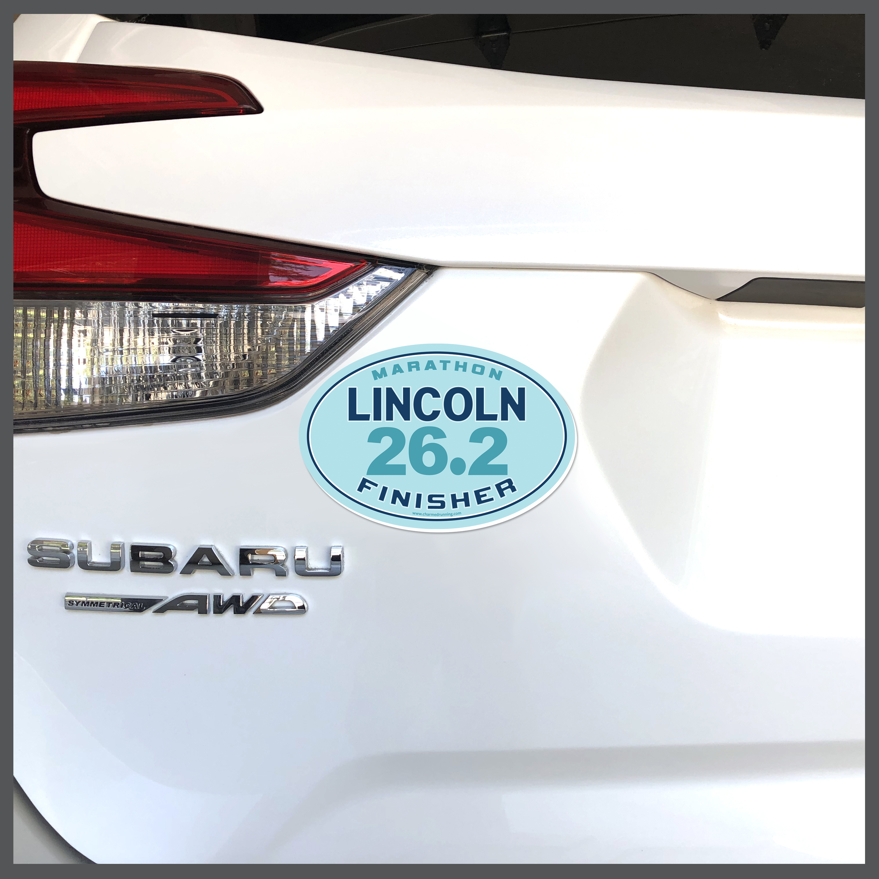 Lincoln Marathon 26.2 Finisher Car Magnet