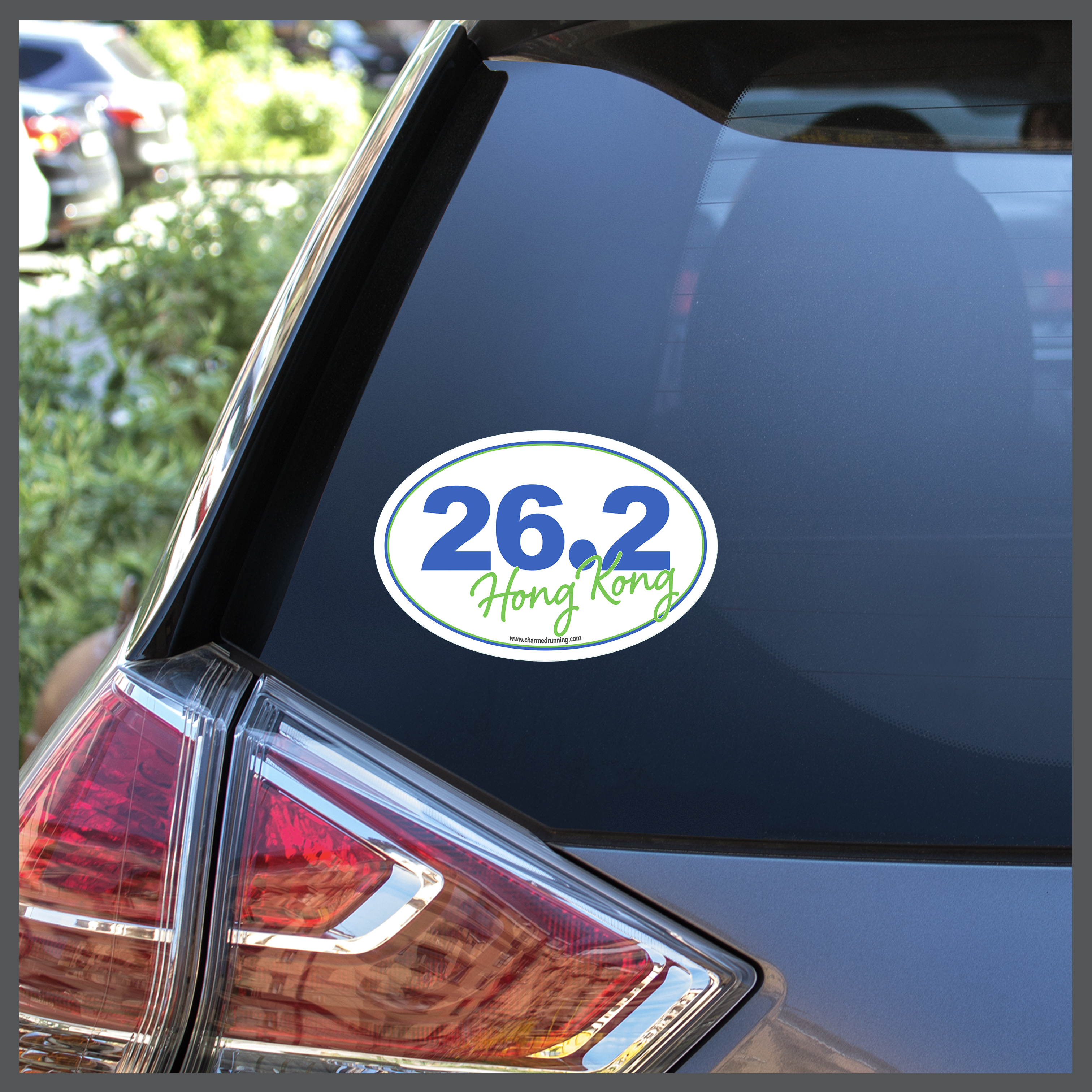 Hong Kong Marathon 26.2 in Script Decal