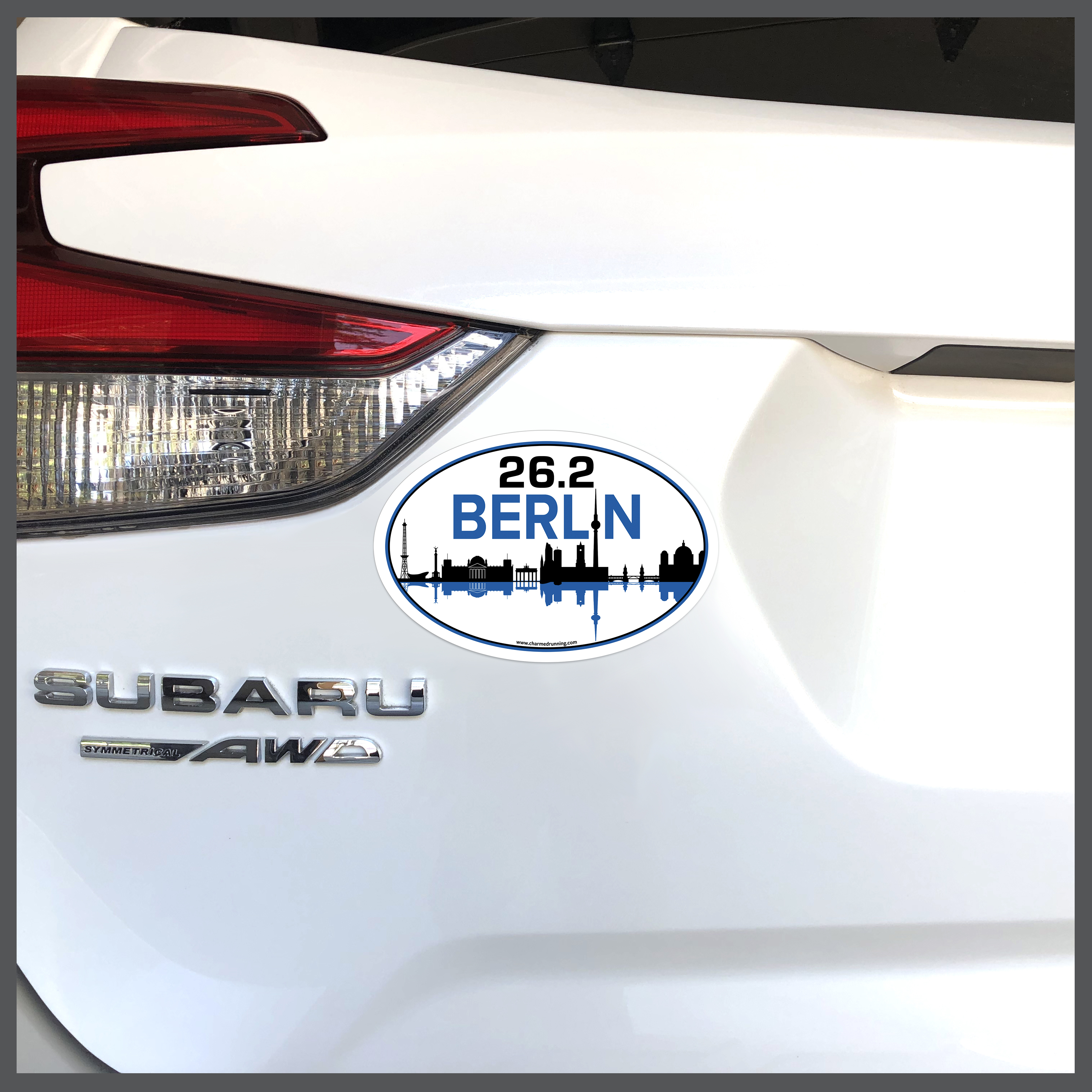 Berlin Marathon 26.2 Skyline Car Magnet