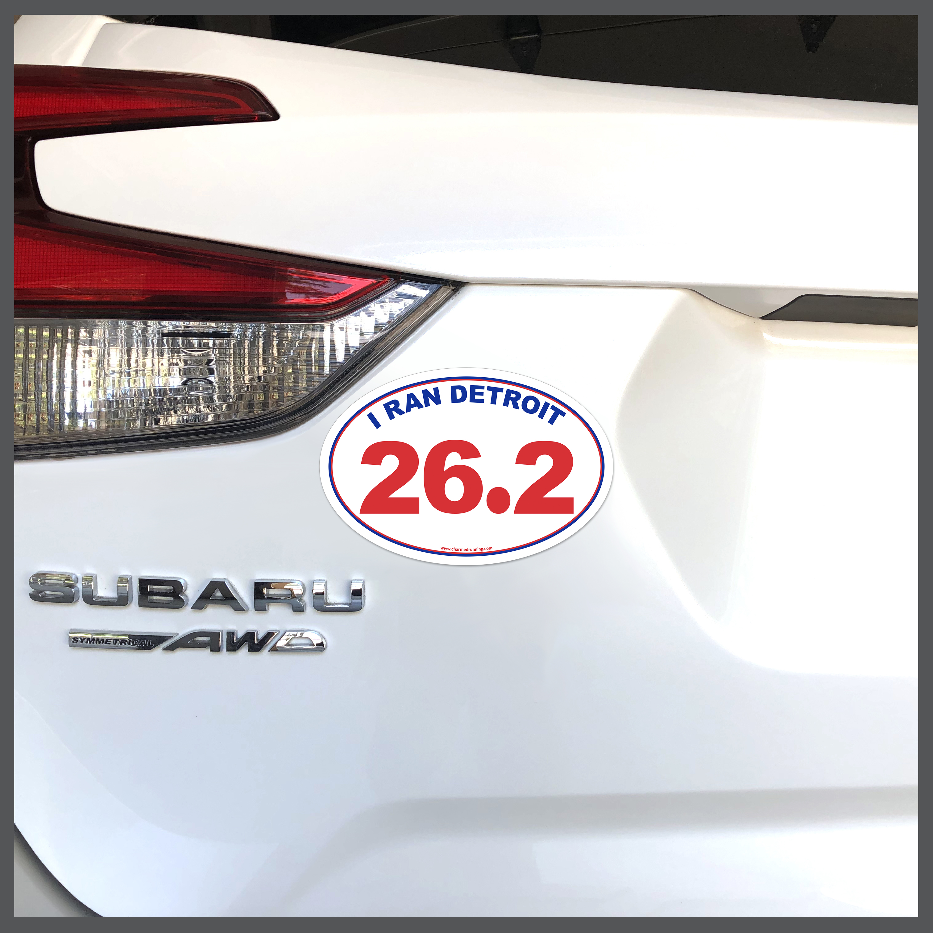 I Ran Detroit Marathon 26.2 Car Magnet