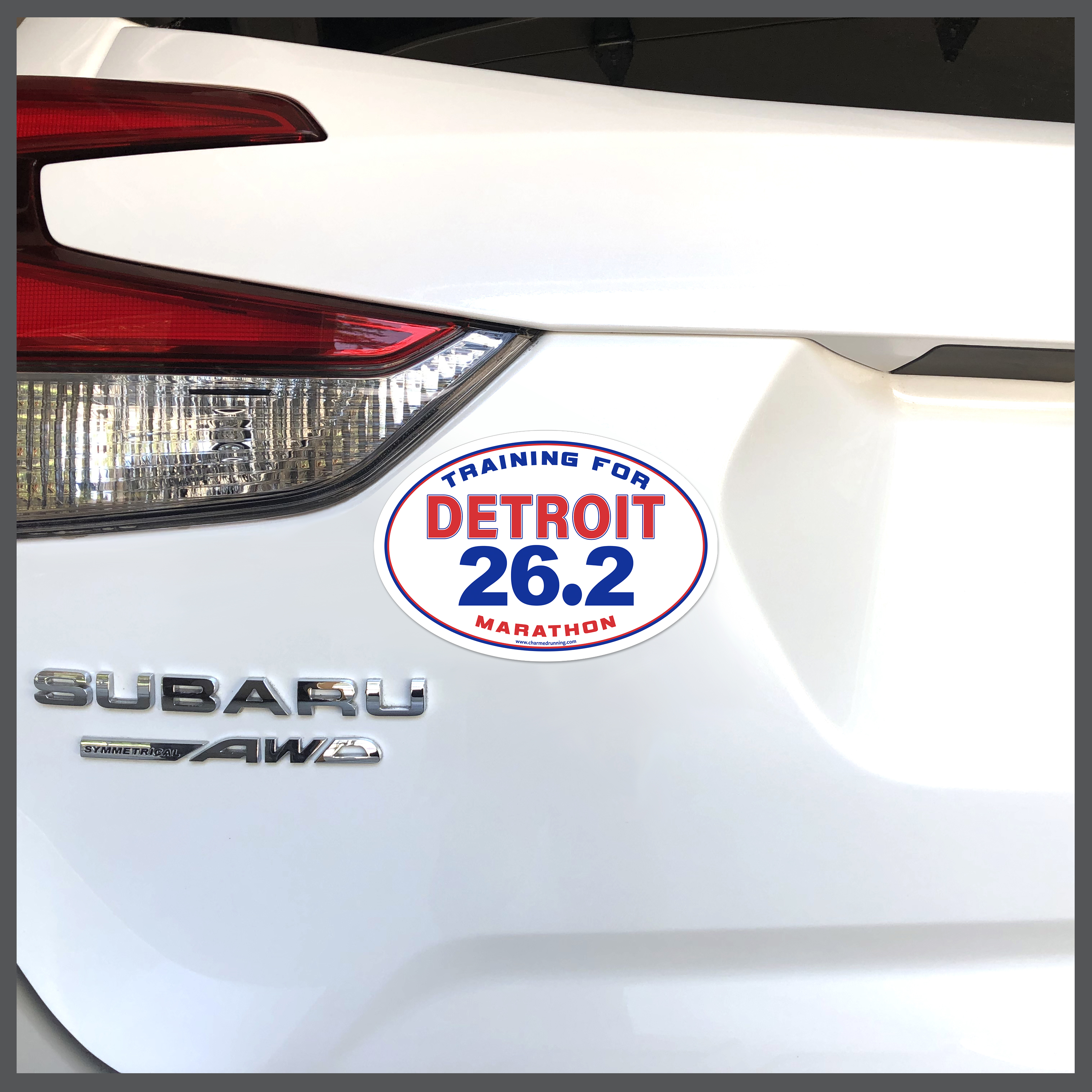 Training For Detroit Marathon 26.2 Car Magnet