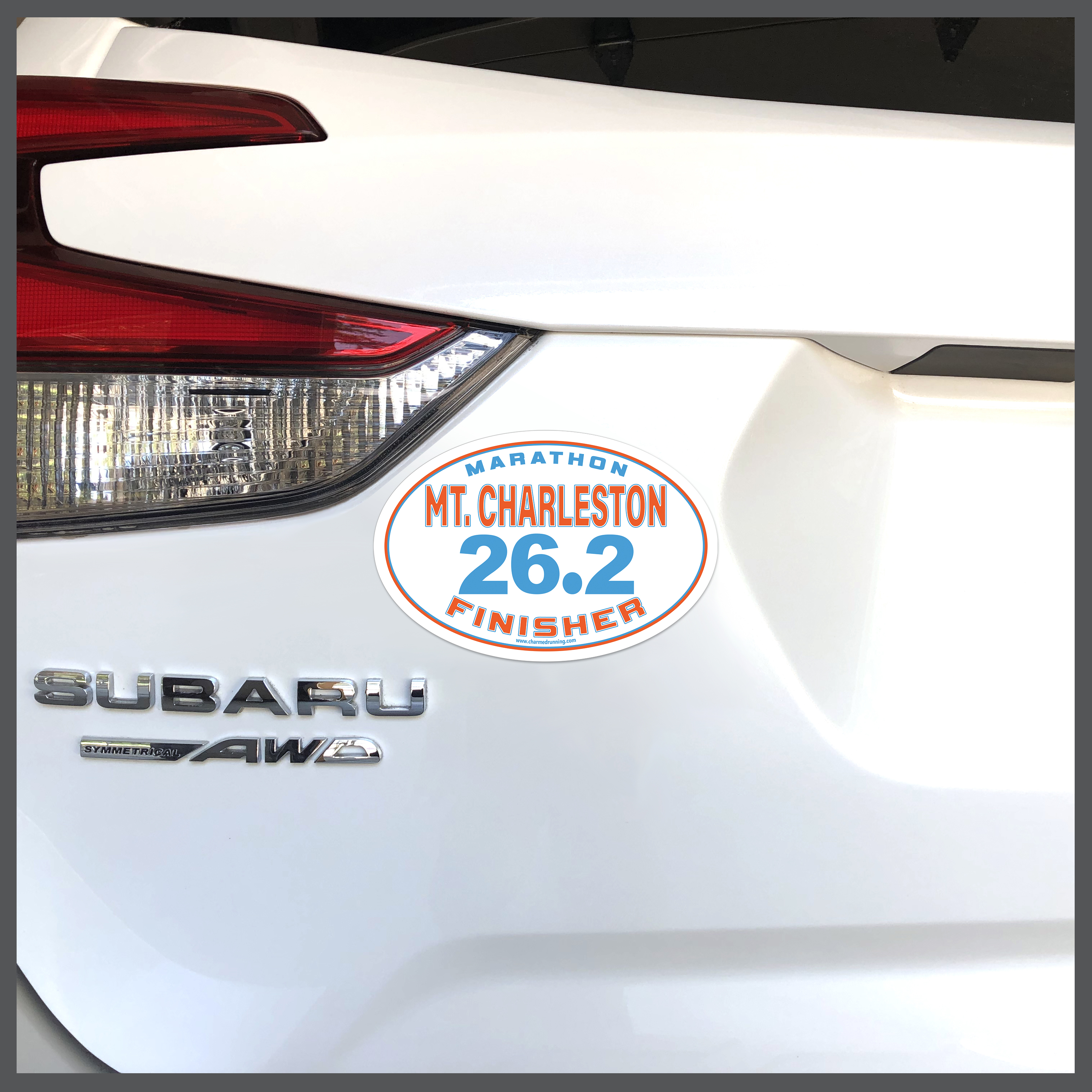 Mt. Charleston Marathon 26.2 Finisher Car Magnet